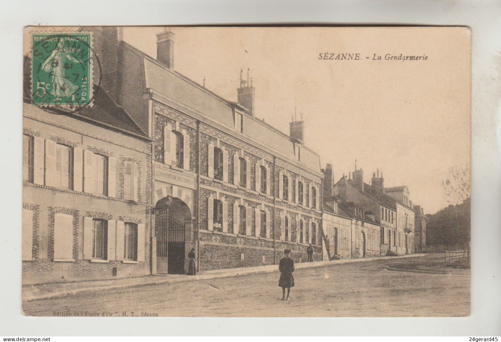 CPA SEZANNE (Marne) - La Gendarmerie - Sezanne