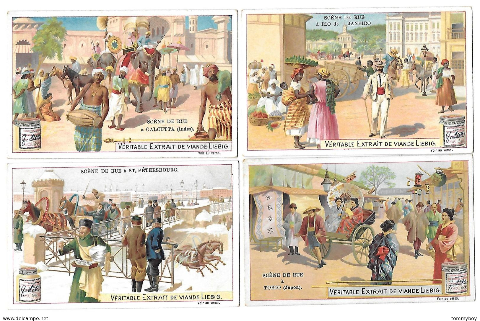 S 686, Liebig 6 Cards, Scènes De Rue (ref B17) - Liebig