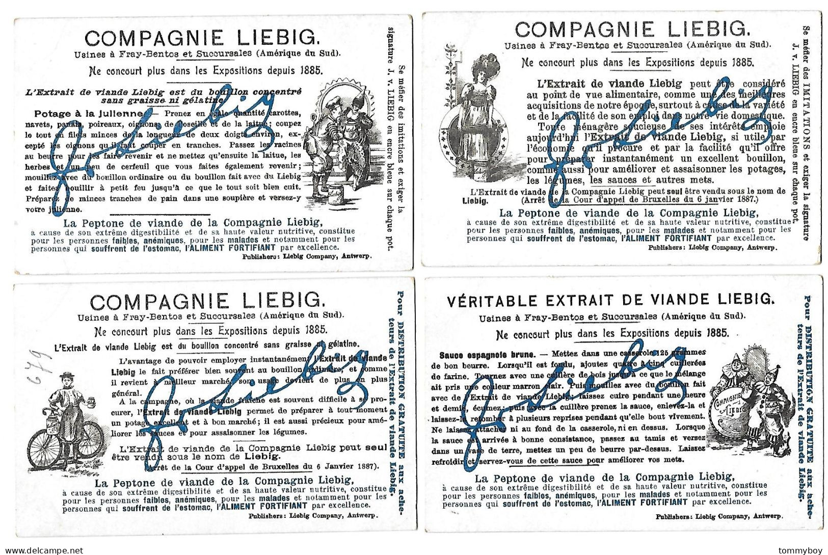 S 686, Liebig 6 Cards, Scènes De Rue (ref B17) - Liebig