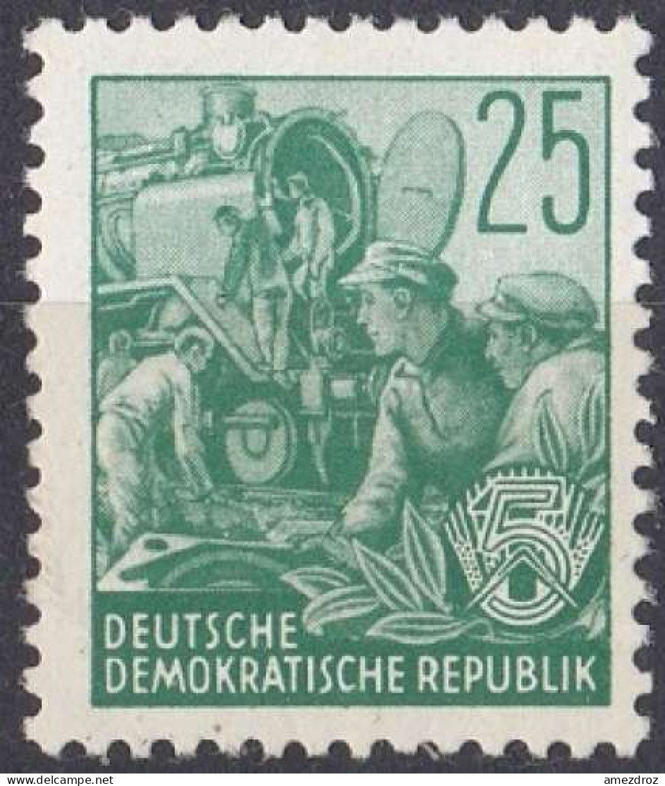 Allemagne RDA - DDR MH Impression Lithographique Du Plan Quinquennal De 1953 (H38) - Unused Stamps