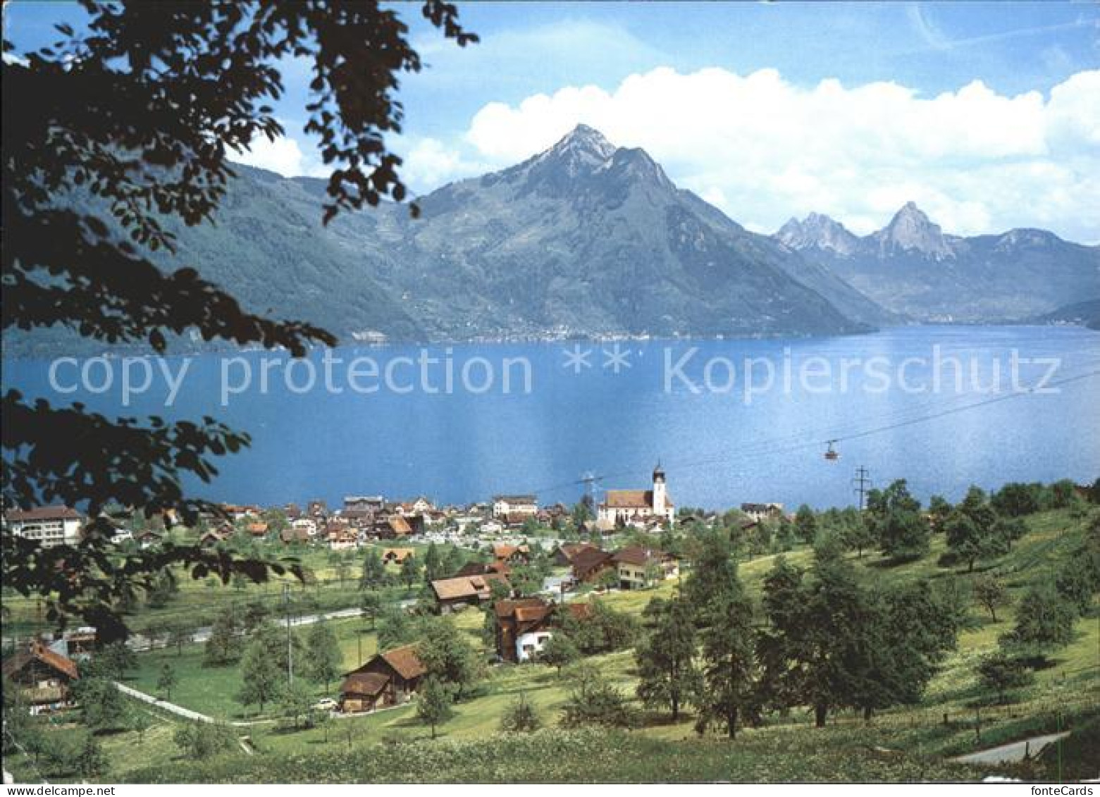 11851736 Beckenried Luftseilbahn Kleewenalp Blick Gegen Gersau Brunnen  Beckenri - Andere & Zonder Classificatie