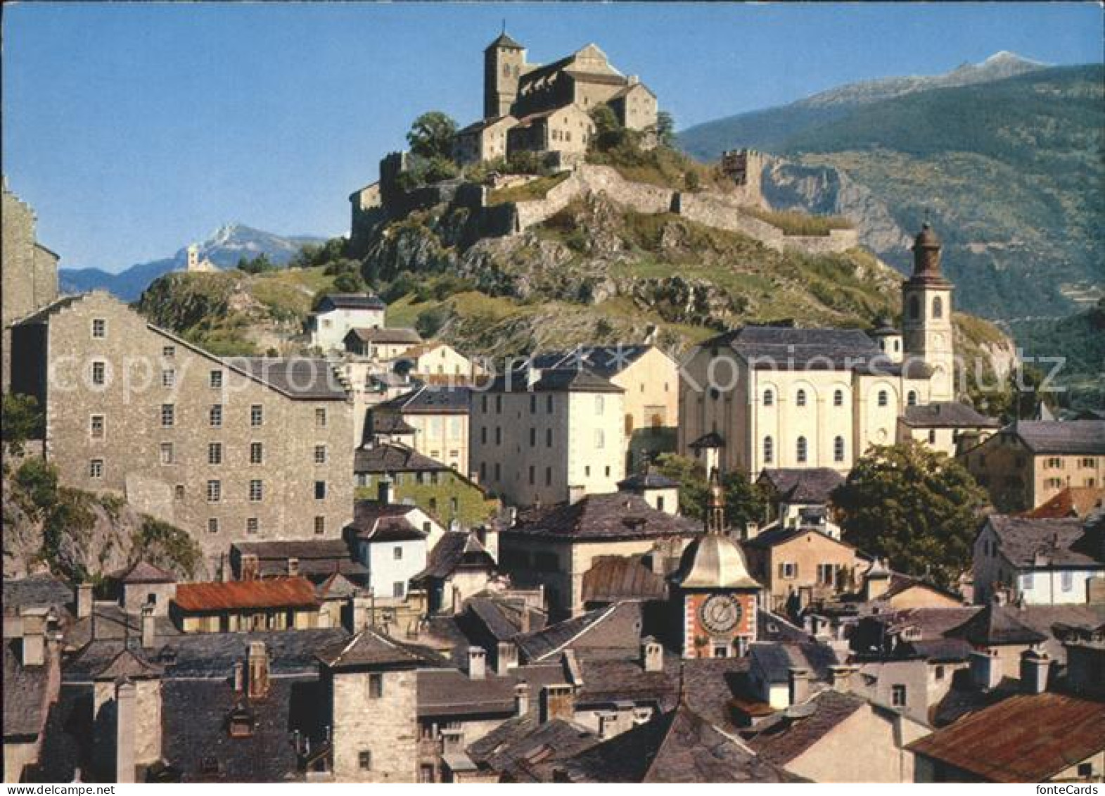 11851707 Sion VS Le Chateau De Valere Et La Vieille Ville Sion - Autres & Non Classés