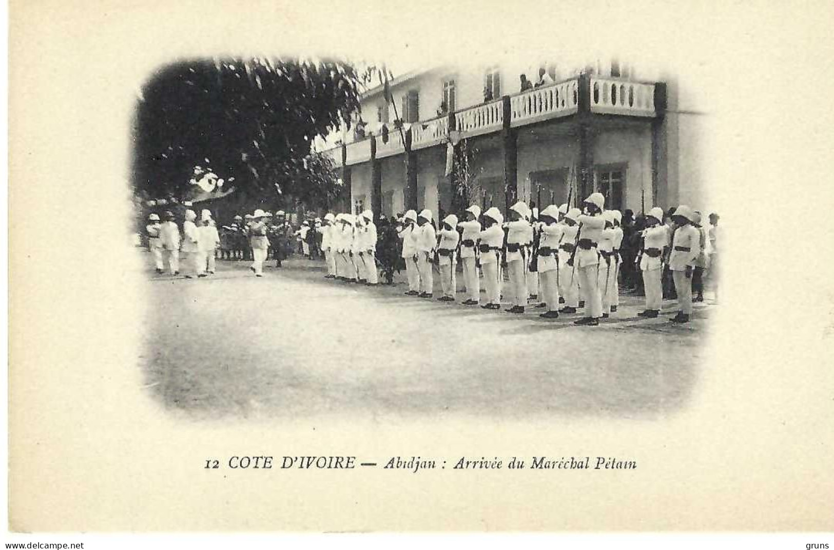 Cote D'Ivoire Abidjan Arrivée Du Maréchal Pétain - Ivory Coast