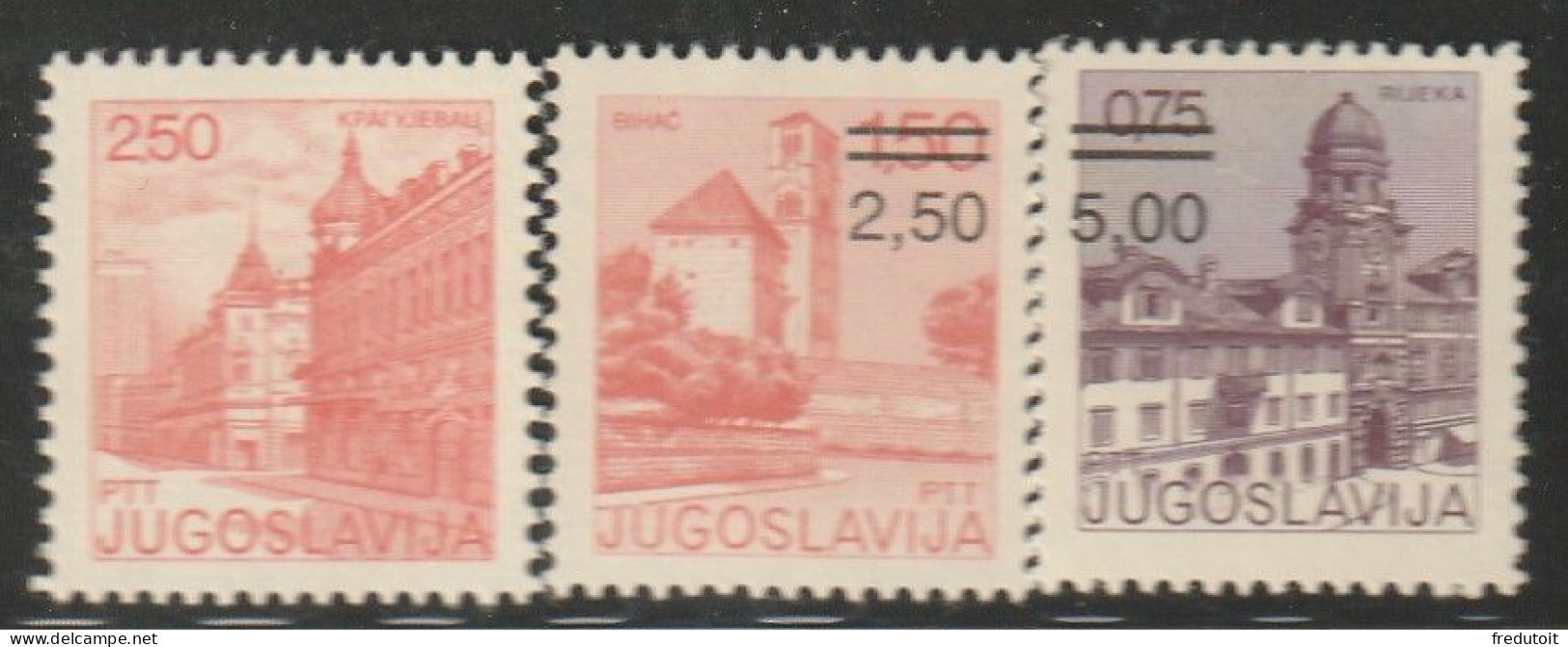 YOUGOSLAVIE- N°1729/31 ** (1980) Série Courante - Unused Stamps