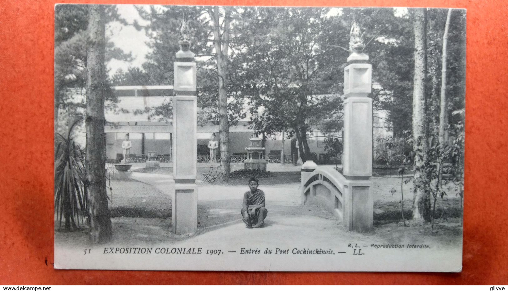 CPA (75) Paris.  Exposition Coloniale 1907.Entrée Du Pont Cochinchinois. (7A.1186) - Expositions