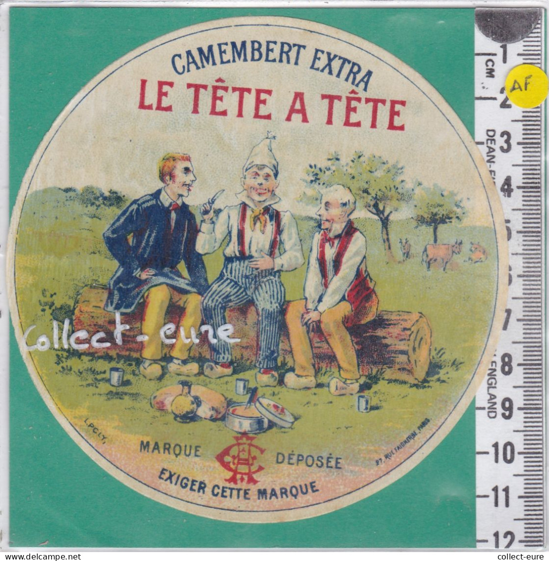 C1328  FROMAGE CAMEMBERT LE TETE A TETE C. A. - Quesos