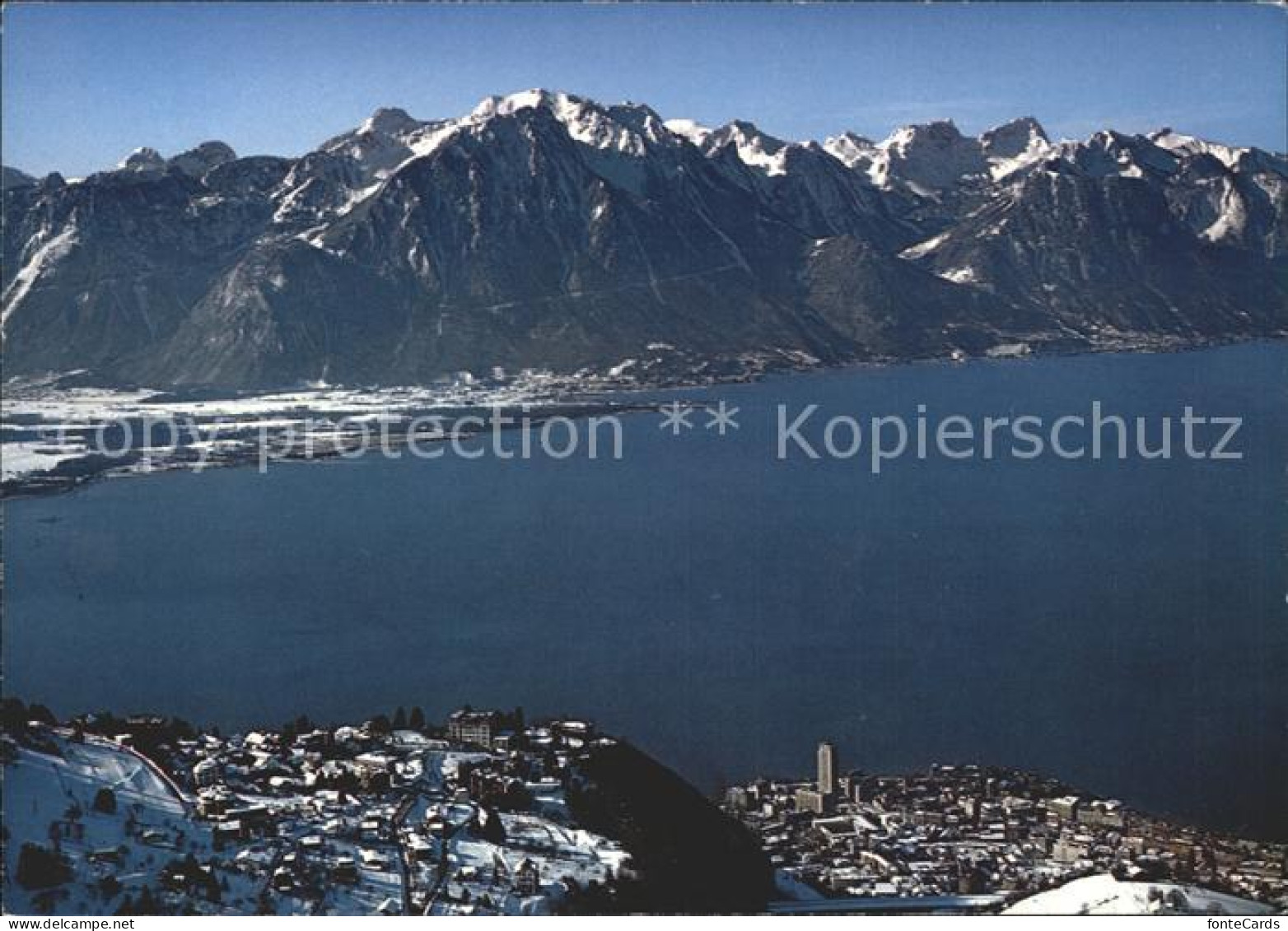 11851516 Glion Fliegeraufnahme Montreux Lac Leman Grammont  Glion - Altri & Non Classificati