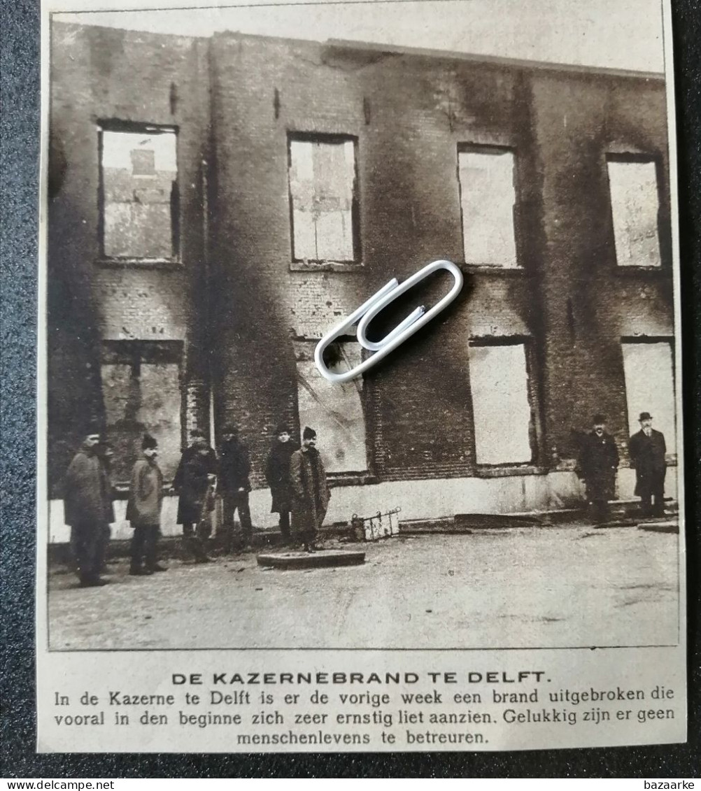 DELFT 1915 / DE KAZERNEBRAND TE DELFT - Non Classés