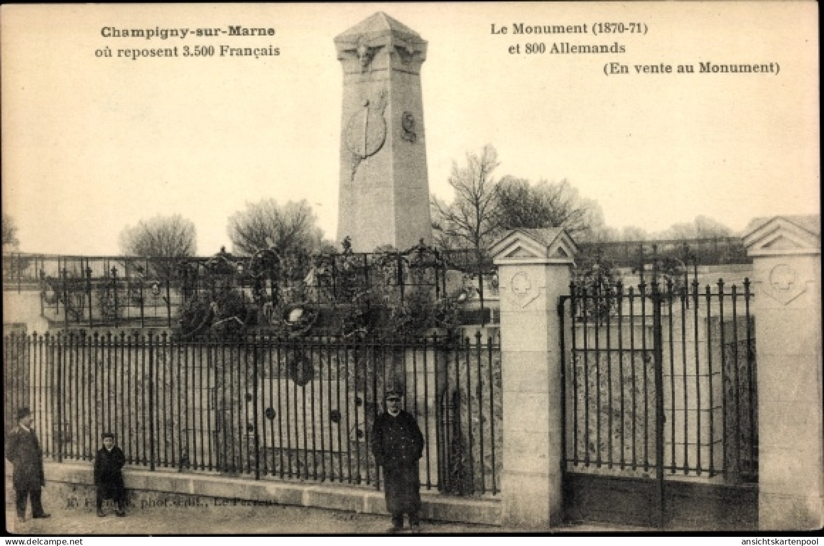 CPA Champigny Sur Marne Val De Marne, Le Monument - Other & Unclassified