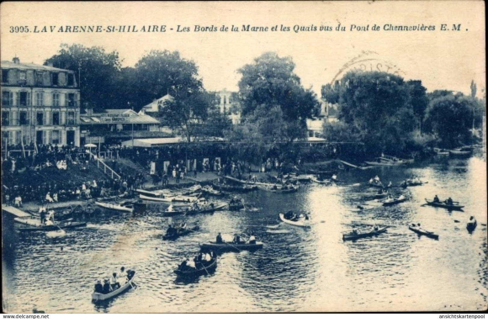 CPA La Varenne Saint Hilaire Val De Marne, Bords De La Marne Et Les Quais Vus Du Pont Chennevieres - Sonstige & Ohne Zuordnung