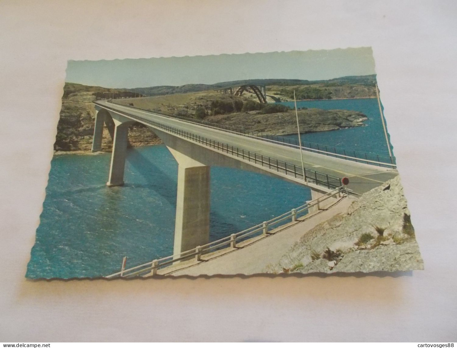 STENUNGSUND  TJORNBROARNA ( SUEDE SVERIJE ) BELLE VUE AERIENNE PONT EN GROS PLAN ET AUTRE PONT PLUS LOIN - Suecia