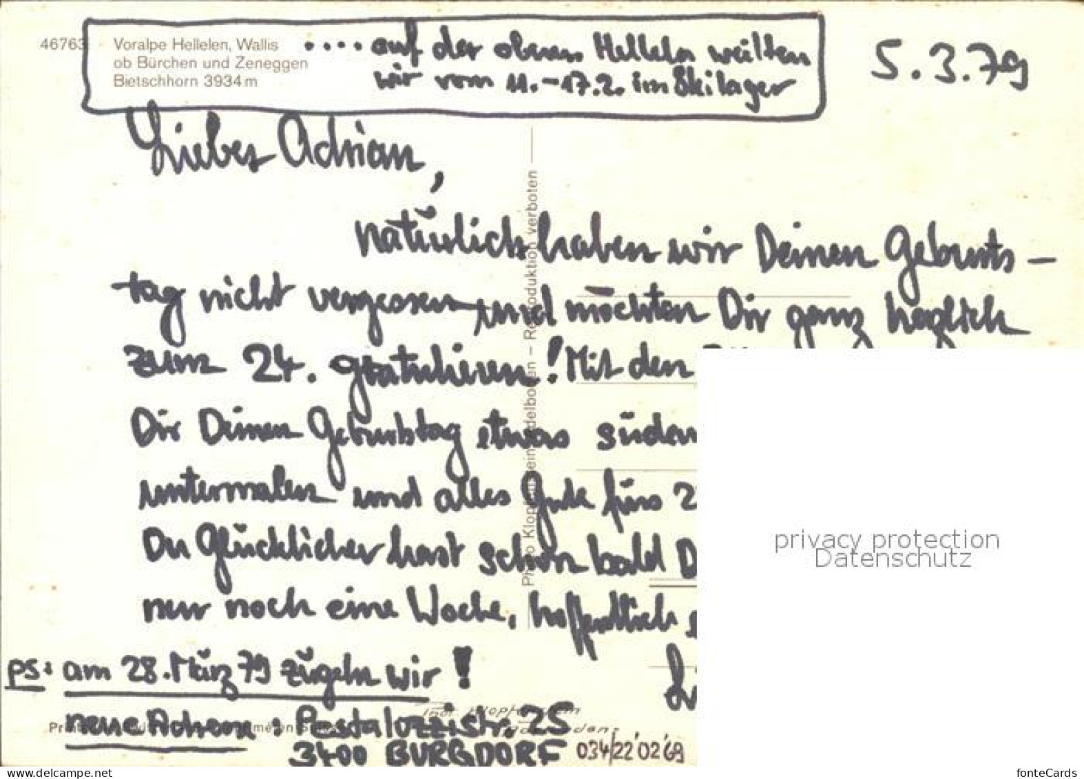 11851327 Buerchen Voralpe Hellelen Zeneggen Bietschhorn Buerchen - Autres & Non Classés