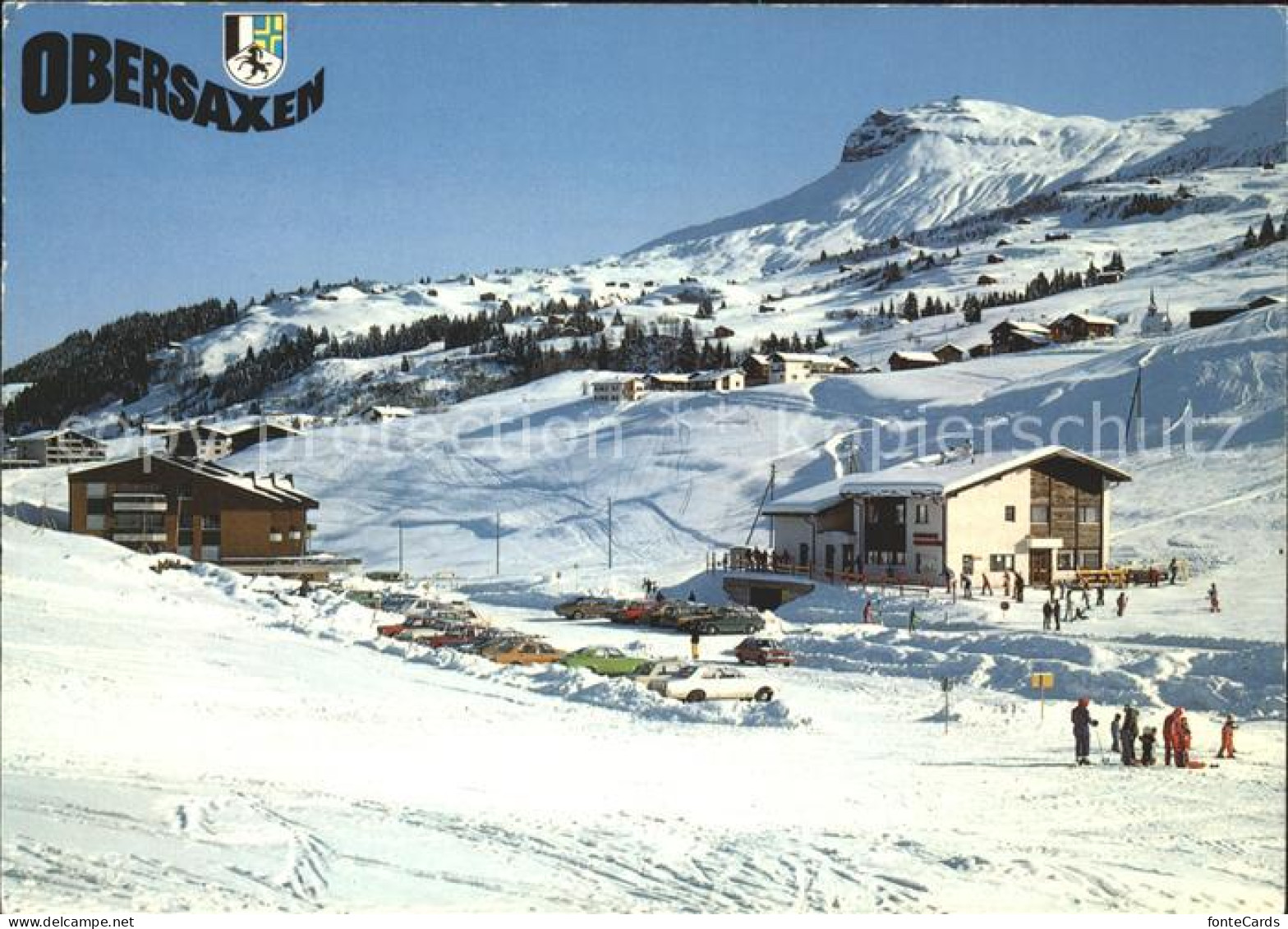 11851297 Obersaxen GR Skigebiet Restaurant Chummenbuehl Misanenga Und Piz-Mundau - Sonstige & Ohne Zuordnung