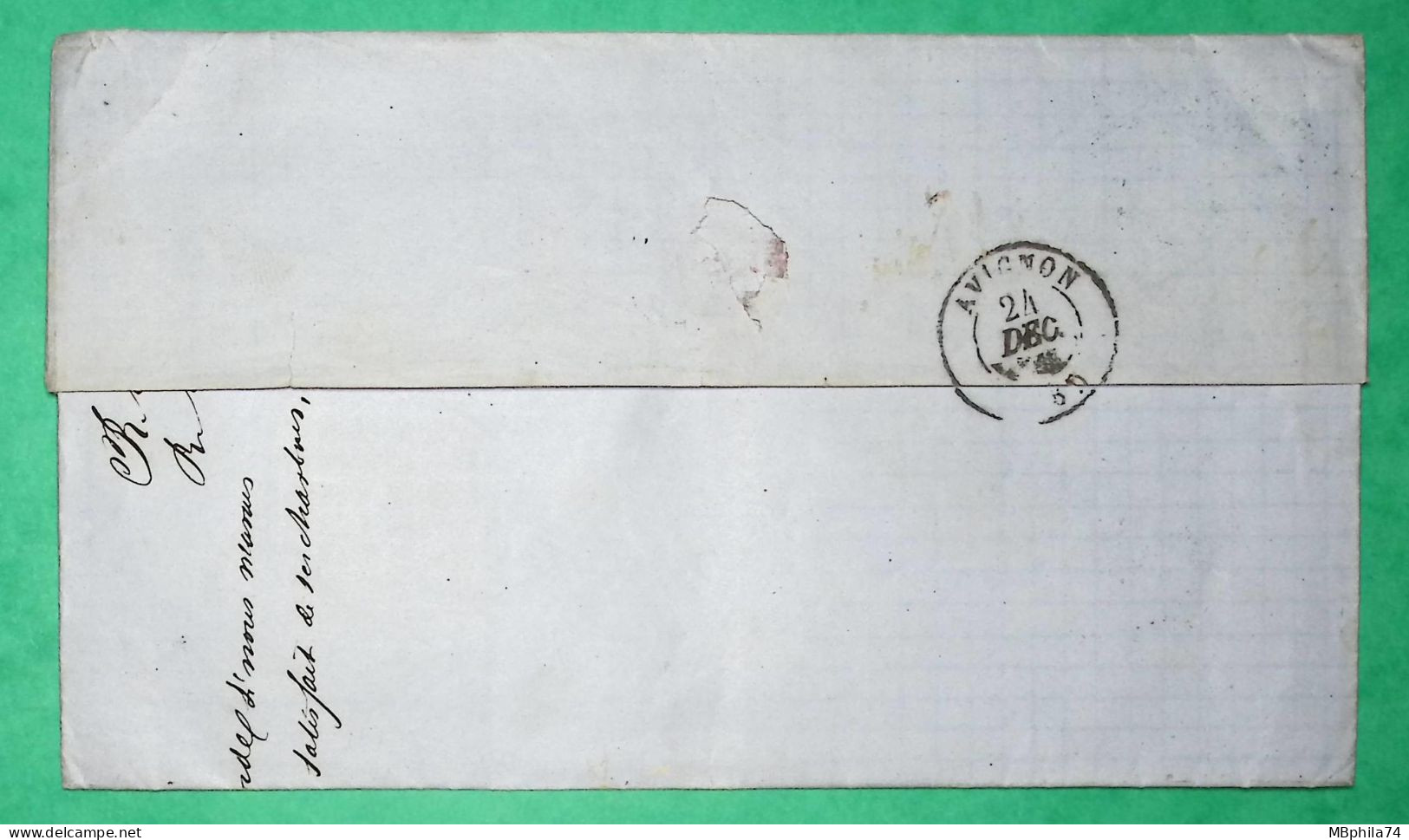 N°14 BDF PC 3053 ST ETIENNE LOIRE POUR AVIGNON VAUCLUSE 1858 LETTRE COVER FRANCE - 1849-1876: Klassik