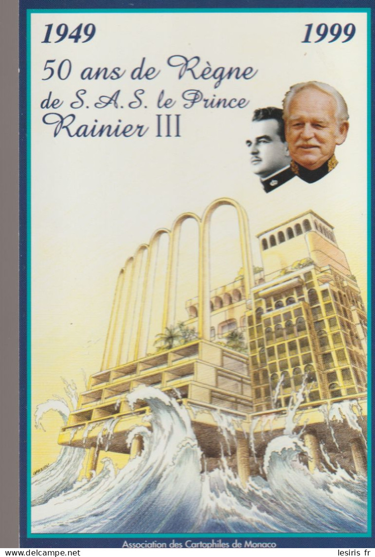 C.P. - PHOTO - MONACO - 1949 - 1999 - 50 ANS DE REGNE DE S.A.S. LE PRINCE RAINIER III - GRAZIOLI - CARTOPHILES - - Otros & Sin Clasificación