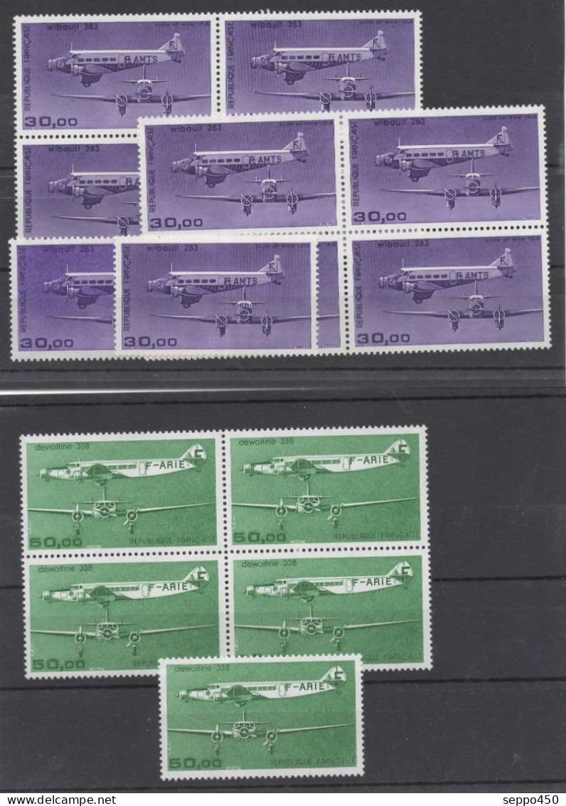 LOT MODERNE FORTE FACIALE POSTE AERIENNE, 1275 FF/ 200 EUROS POUR AFFRANCHIR STAMPS BRIEFMARKEN - Other & Unclassified