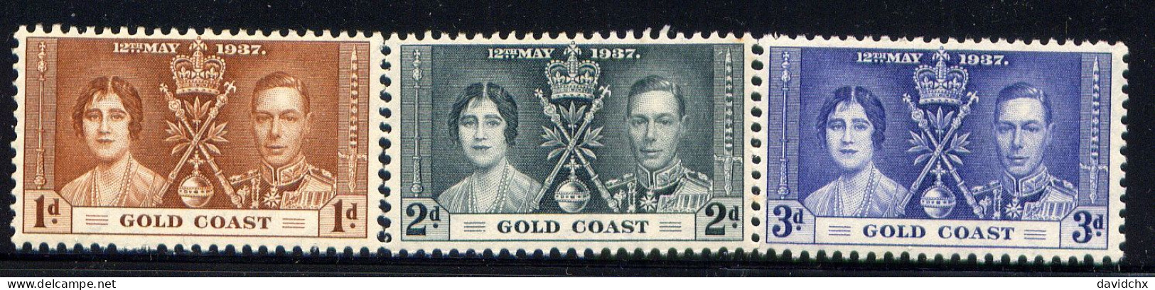 GOLD COAST, SET, NO.'S 112-114, MH - Gold Coast (...-1957)