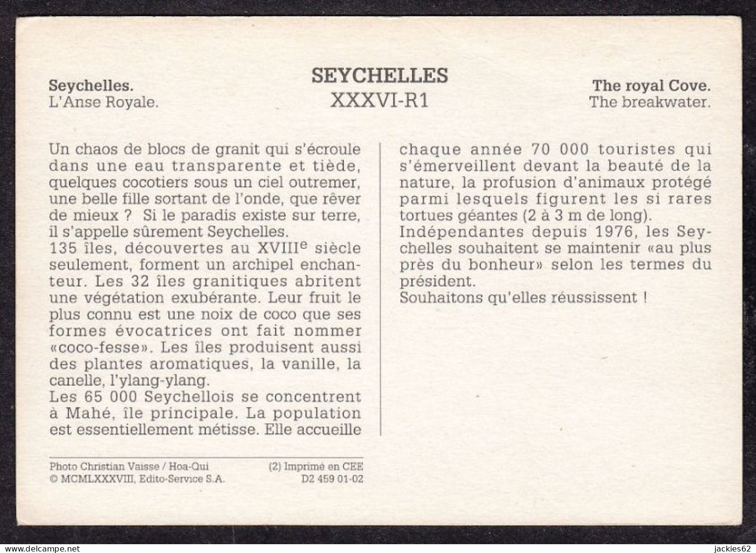 130009/ SEYCHELLES, L'Anse Royale - Geografía