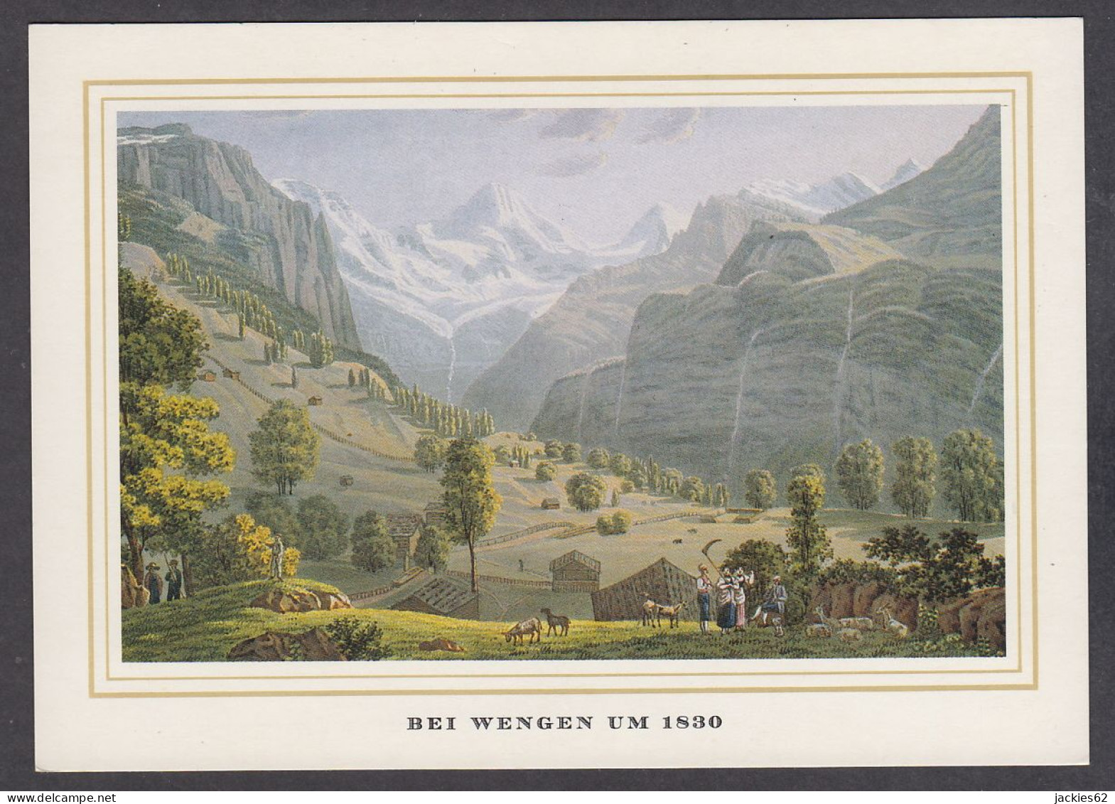 109415/ Suisse, *Bei Wengen Um 1830* - Zeitgenössisch (ab 1950)