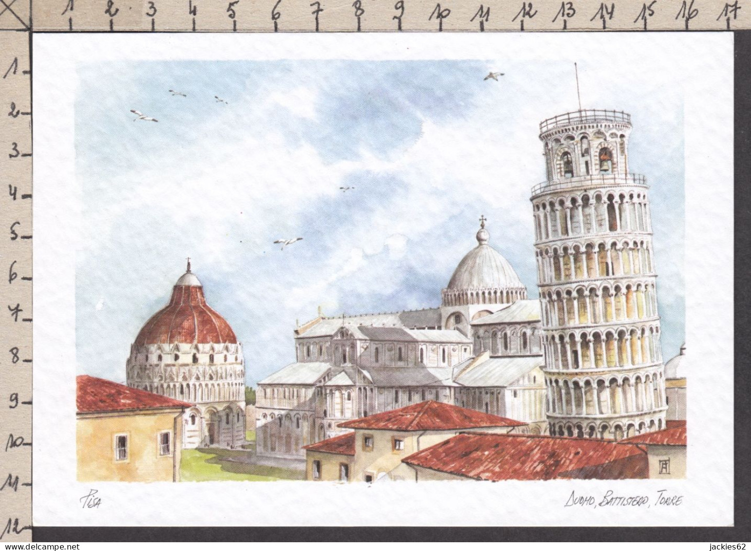 093792GF/ *Pisa, Duome, Battistero, Torre*, Ed NuccioArt Roma - Zeitgenössisch (ab 1950)