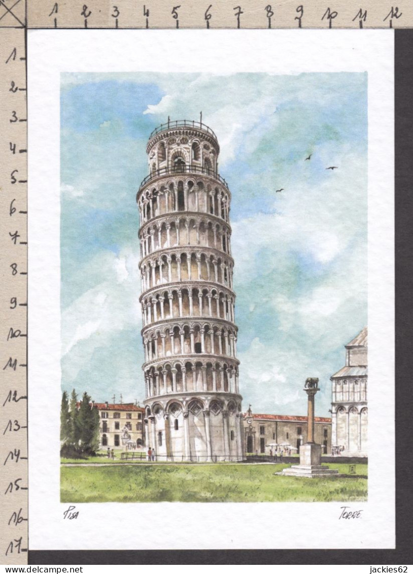 093793GF/ *Pisa, Torre*, Ed NuccioArt Roma - Zeitgenössisch (ab 1950)