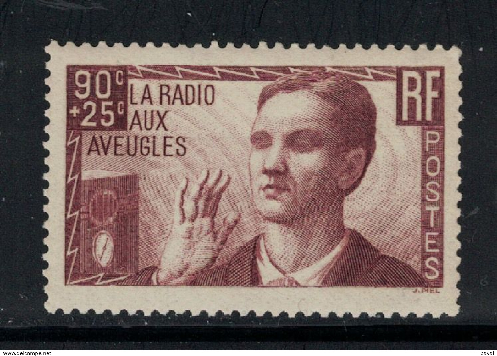 N°418 NEUF* MH, FRANCE.1938 - Unused Stamps