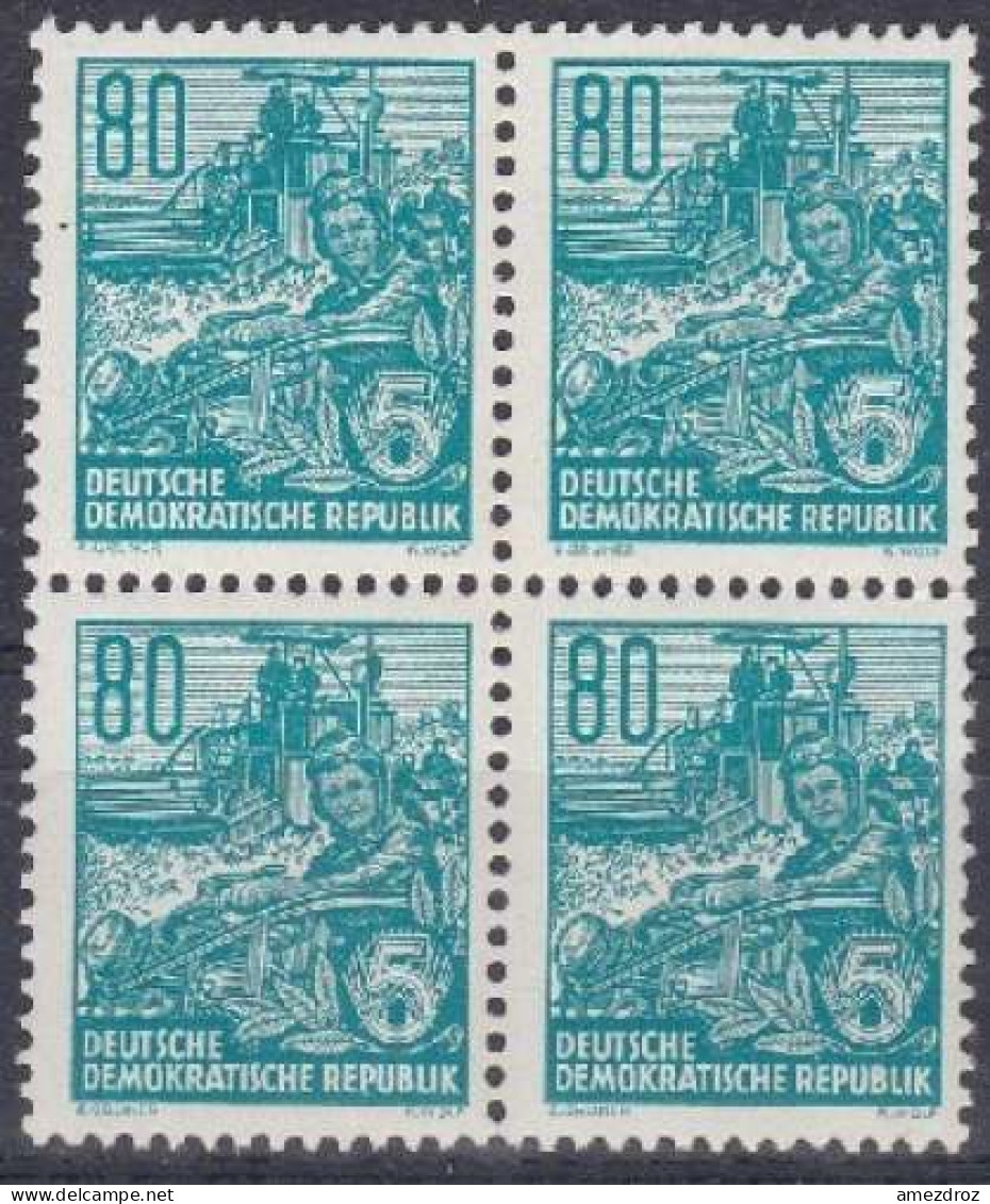 Allemagne RDA - DDR 1953 -1956 Impression Typographique Du Plan Quinquennal (H38) - Unused Stamps
