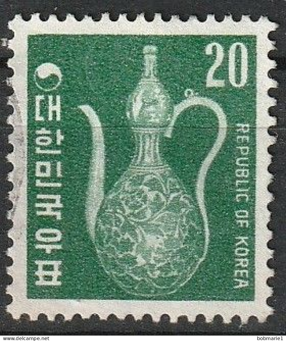Timbre Oblitéré Corée Du Sud, Cruche De Vin 1969 N° 535 - Korea, South