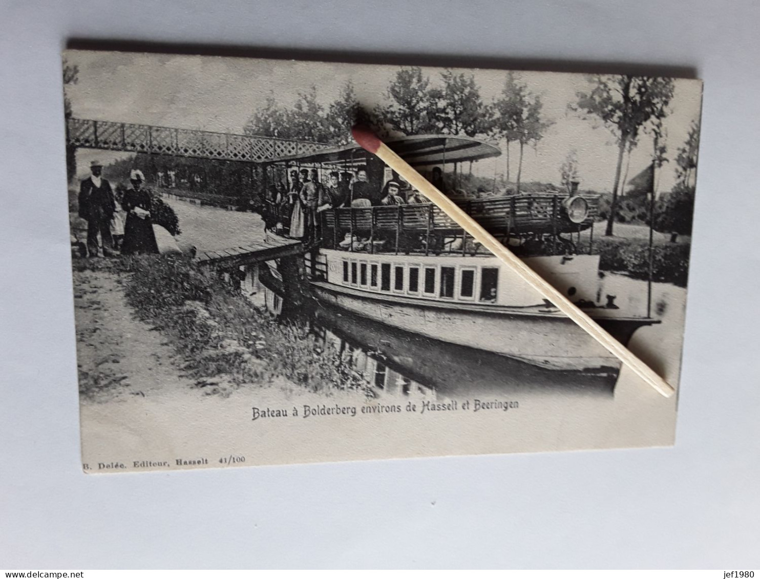 BATEAU À BOLDERBERG ENVIRONS DE HASSELT ET BEERINGEN VERZONDEN 1903 - Autres & Non Classés