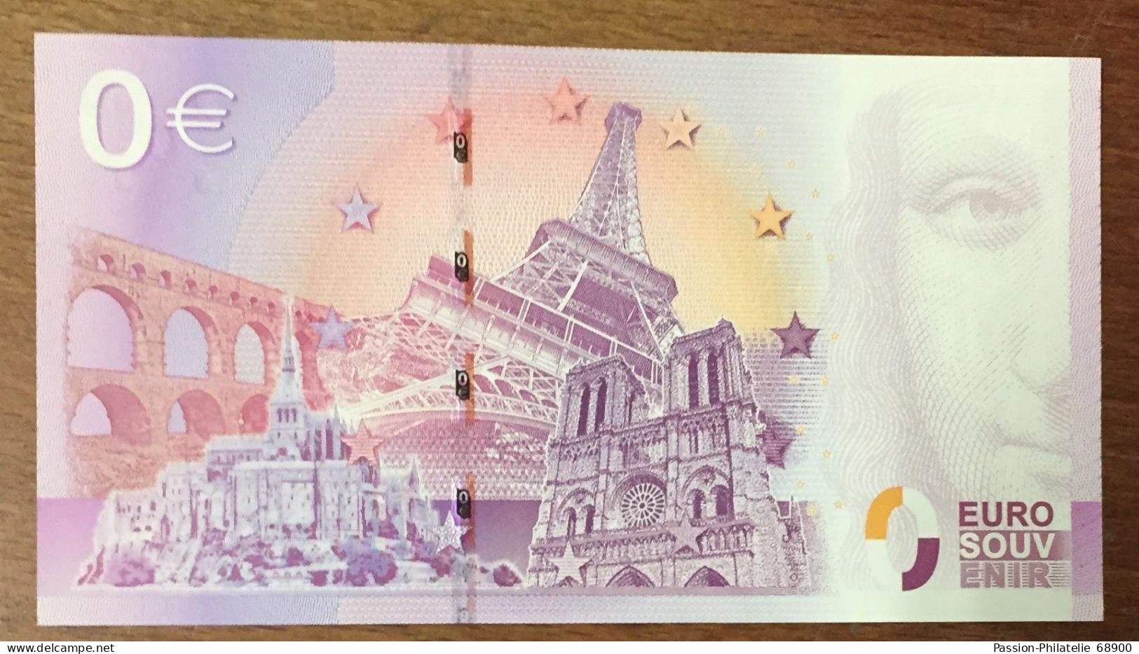 2015 BILLET 0 EURO SOUVENIR DPT 24 SARLAT 6 OIES ZERO 0 EURO SCHEIN BANKNOTE PAPER MONEY - Essais Privés / Non-officiels