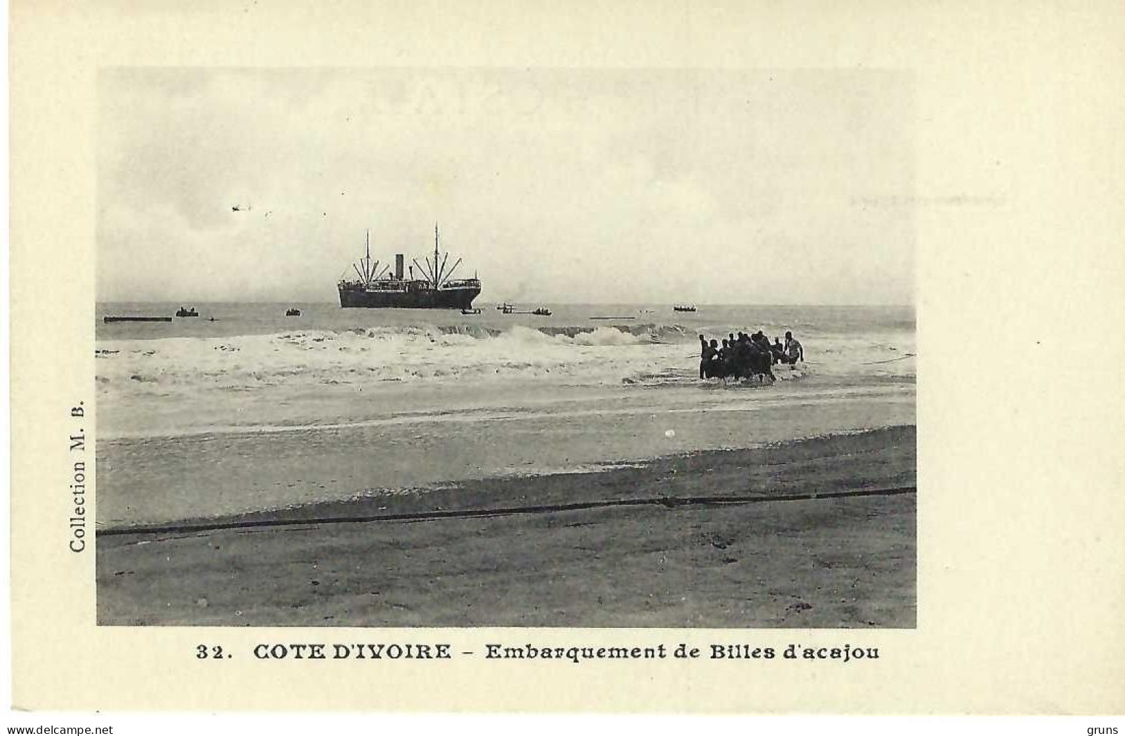 Cote D'Ivoire Embarquement De Billes D'acajou - Elfenbeinküste