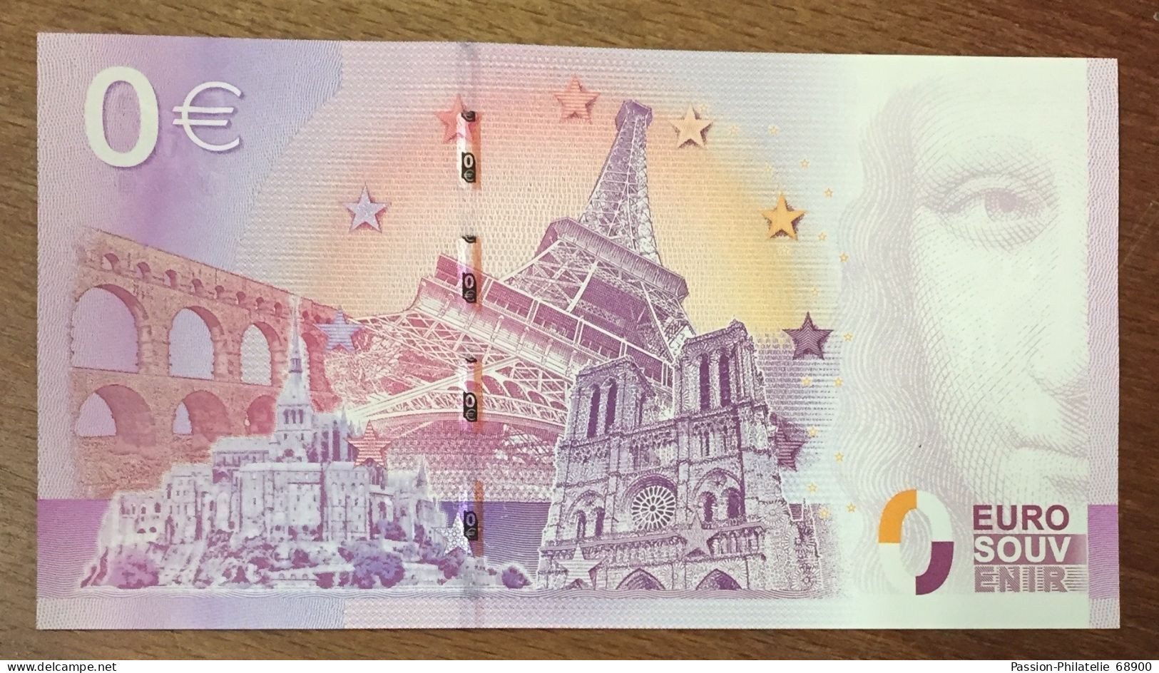 2015 BILLET 0 EURO SOUVENIR DPT 06 MARINELAND ZERO 0 EURO SCHEIN BANKNOTE PAPER MONEY - Essais Privés / Non-officiels