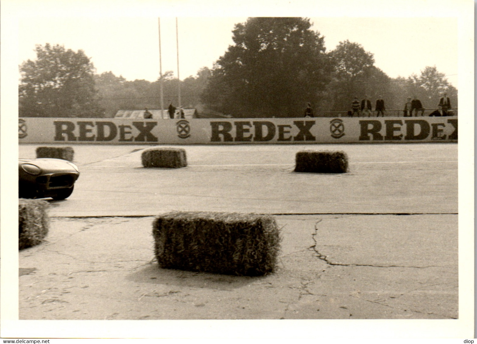 Photographie Photo Vintage Snapshot Amateur Automobile Voiture Circuit Course - Automobiles