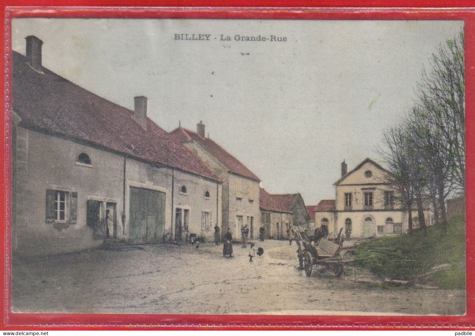 Carte Postale 21. Billey  La Grande Rue  Très Beau Plan - Andere & Zonder Classificatie