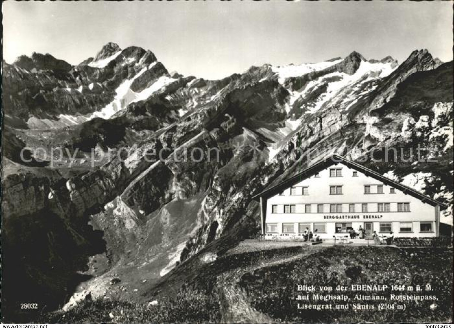 11848957 Ebenalp Meglisalp Altmann Rotsteinpass Lisengrat Saentis Ebenalp - Andere & Zonder Classificatie