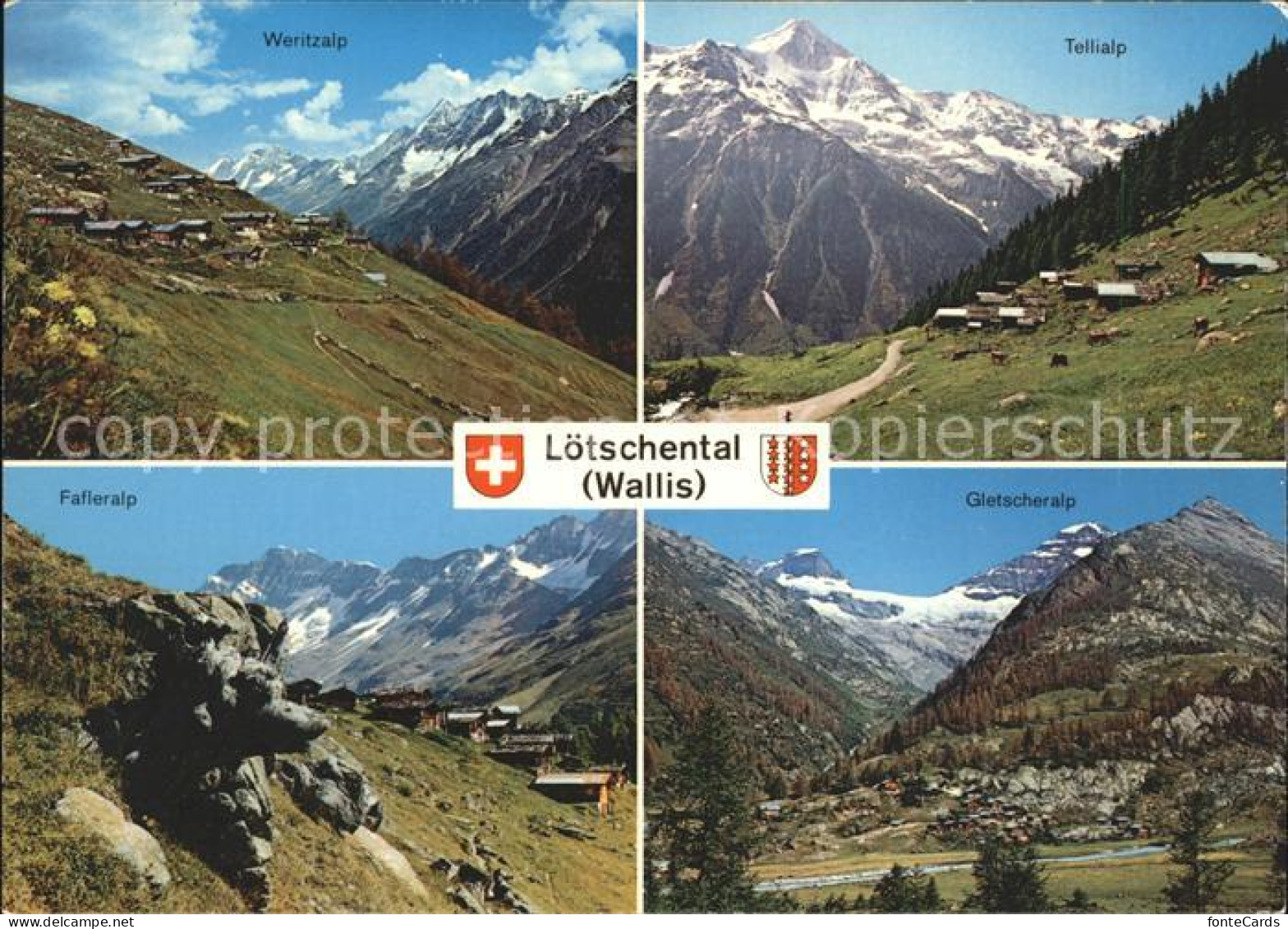 11848886 Loetschental Weritzalp Tellialp Gletscheralp Fafleralp Kippel - Other & Unclassified