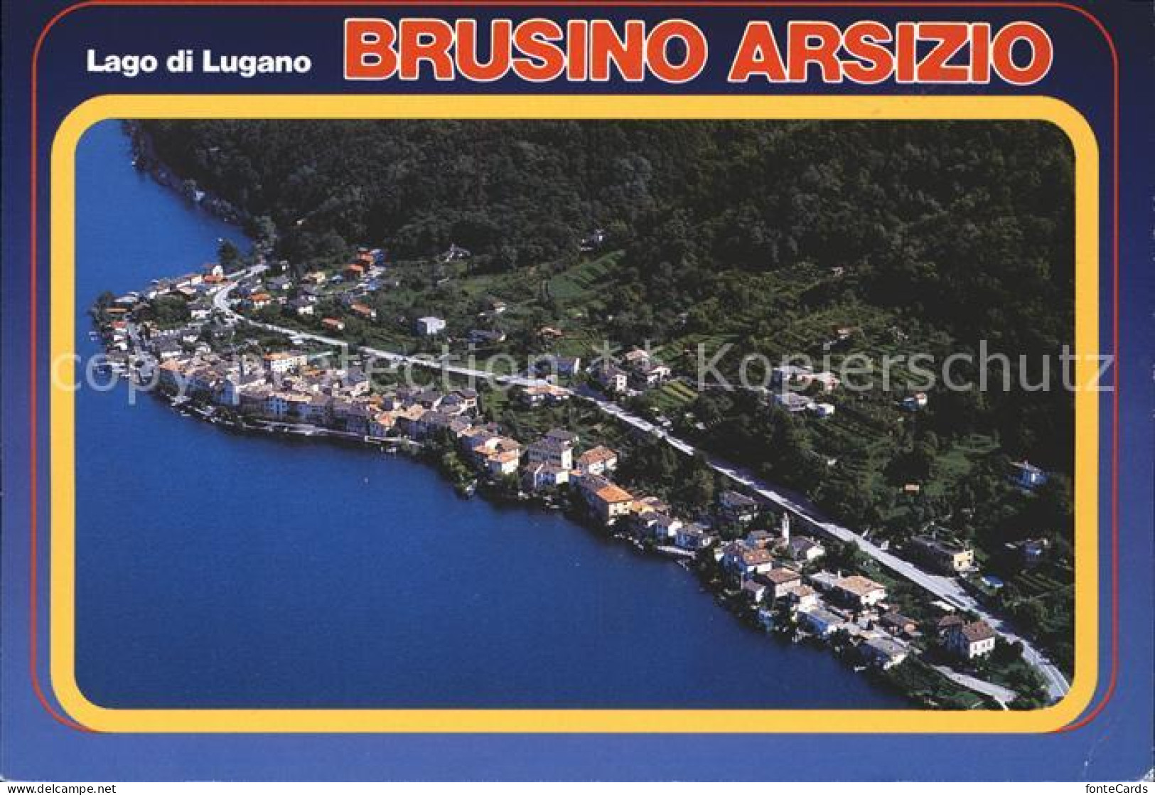 11848866 Brusino Arsizio Fliegeraufnahme Lago Di Lugano Brusinosizio - Other & Unclassified