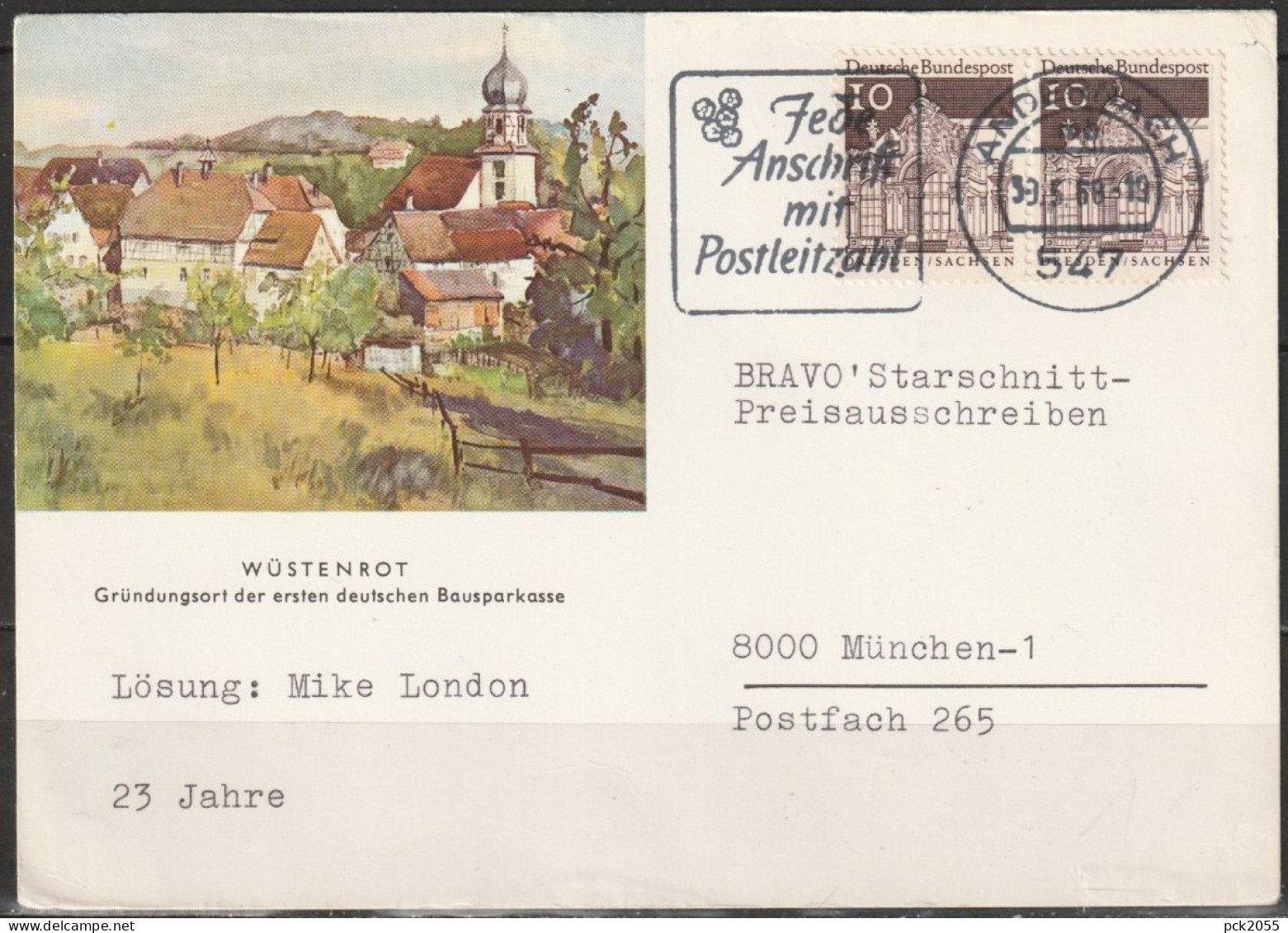 BRD 1966 Mi-Nr. 2x490 MwSt. Andernach 1968 ( PK 149) Günstige Versandkosten - Lettres & Documents