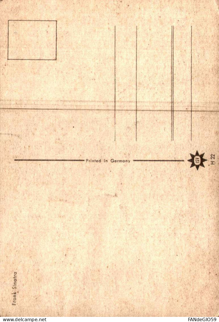 Célébrités > Chanteurs & Musiciens       FRANK  SINATRA  // 113 - Sänger Und Musikanten