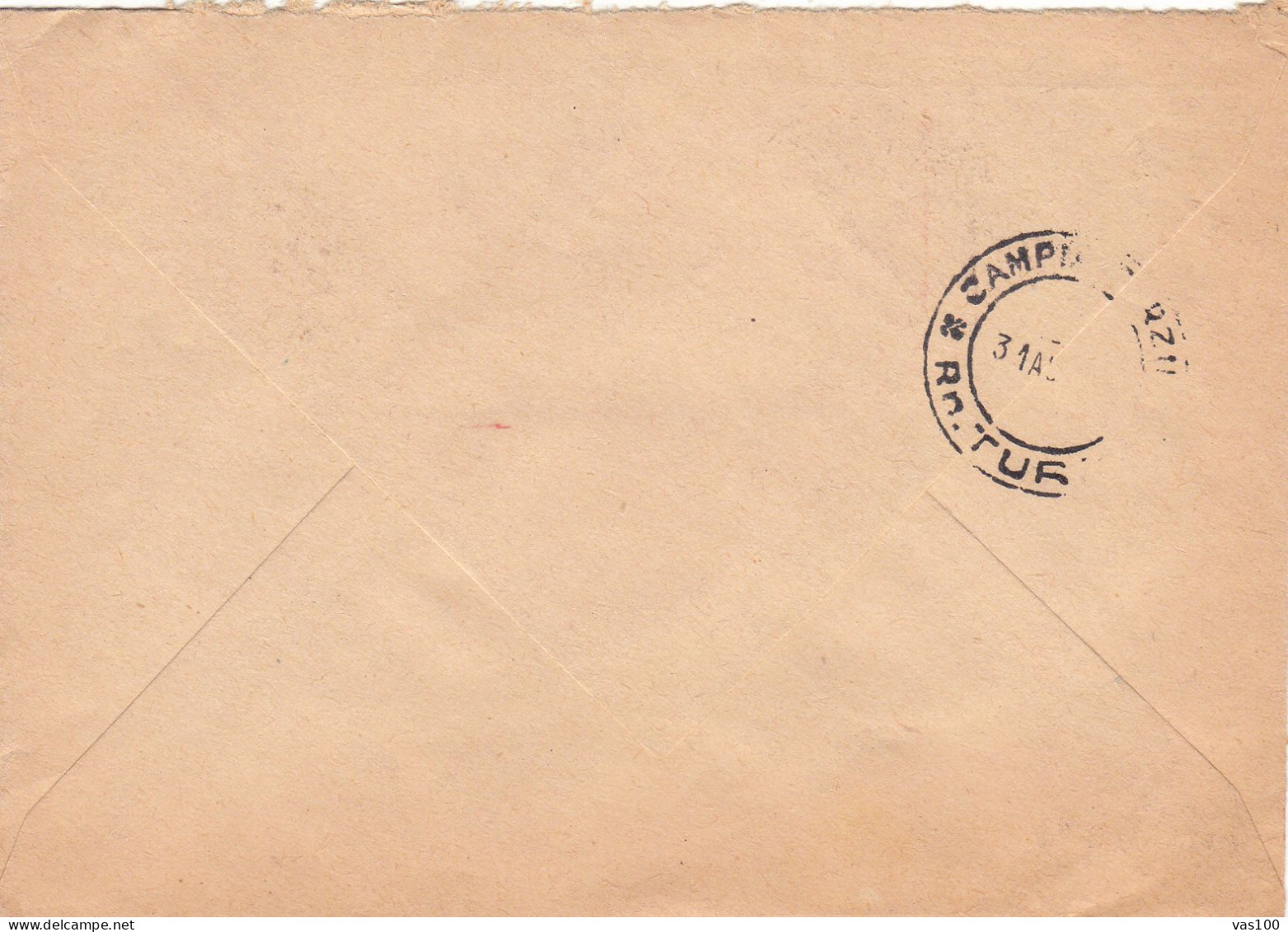 POSTAL HISTORY,1953 ENVELOPE CANCELLATION RED 0,55 LEI TUDOR VLADIMINESCU - Lettres & Documents