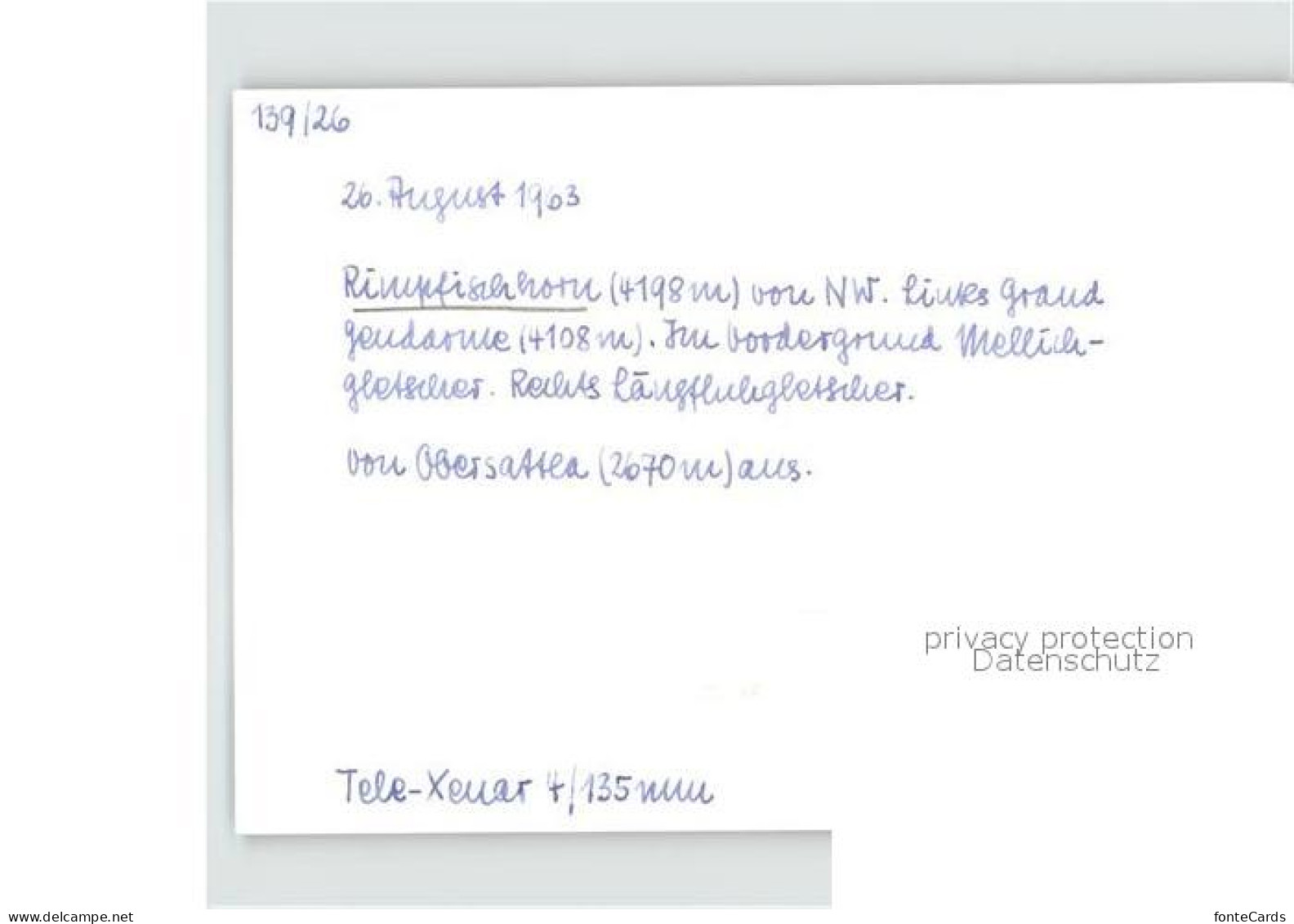 11847987 Rimpfischhorn  Rimpfischhorn - Other & Unclassified