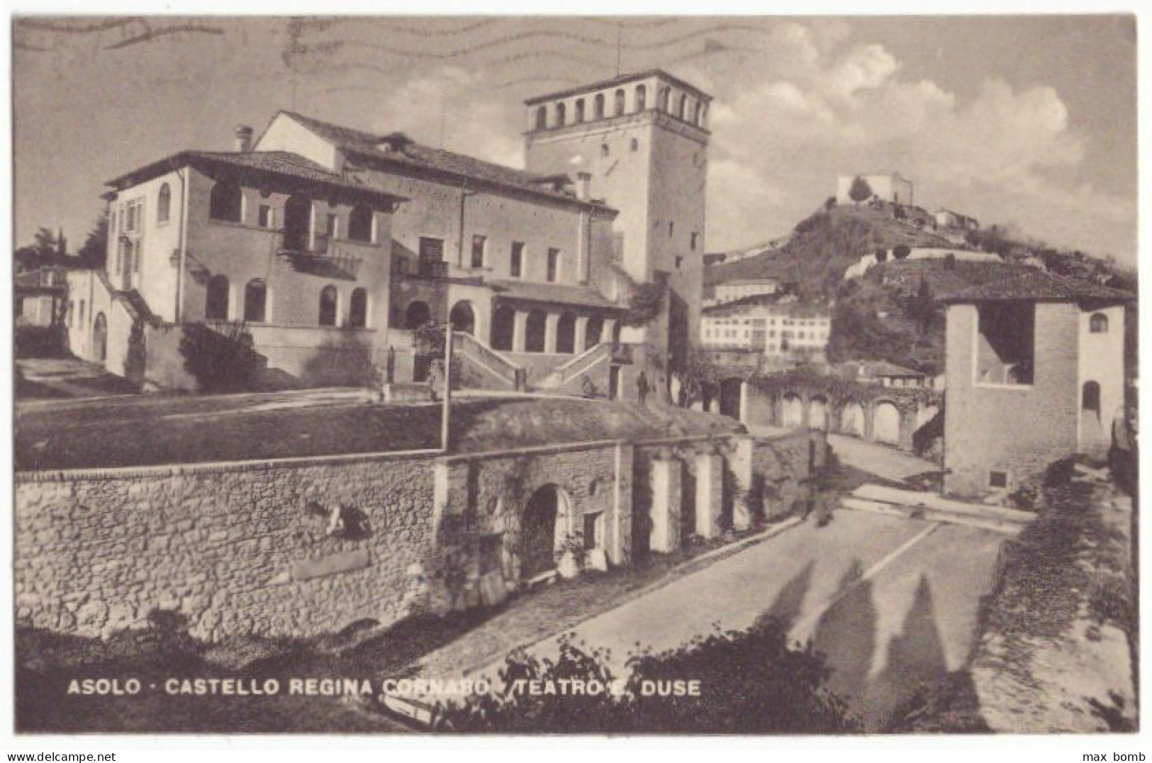 1958 ASOLO  1 (TREVISO) CASTELLO REGINA CORNERO E TEATRO DUSE - Treviso