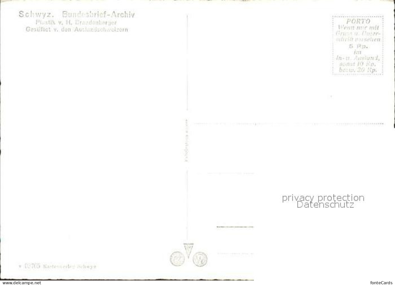 11847217 Schwyz Bundesbrief Archiv Plastik Schwyz - Andere & Zonder Classificatie