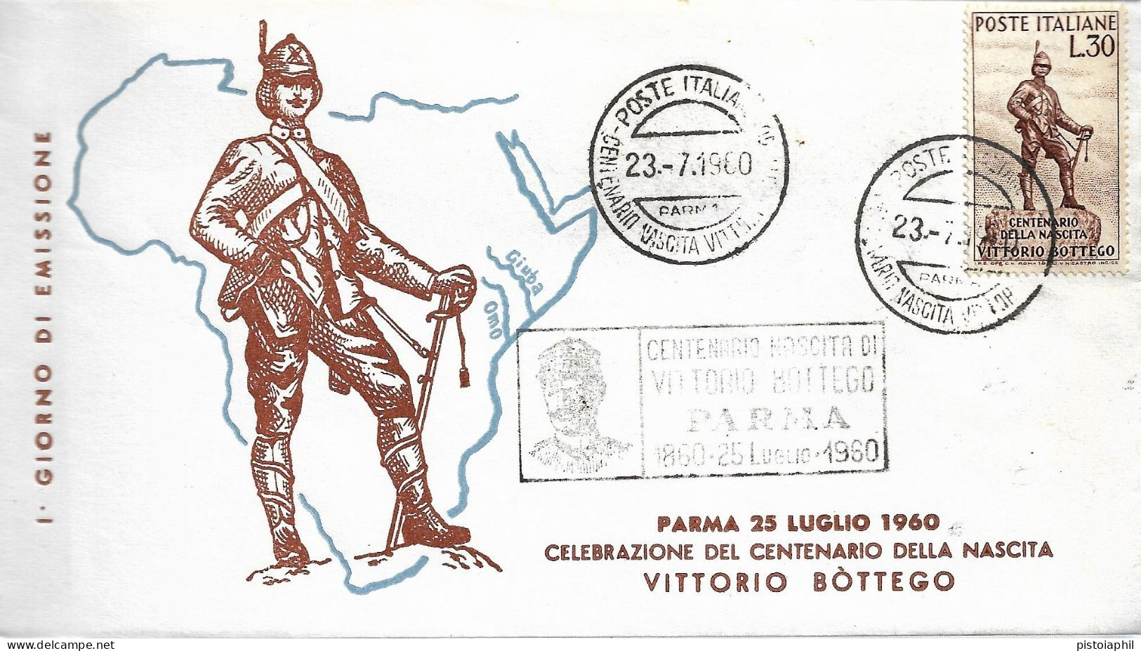 Fdc Europa: BOTTEGO (1960); No Viaggiata; Annullo Speciale Parma - FDC