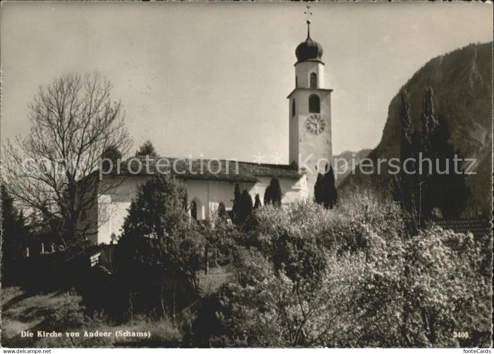 11847047 Andeer GR Kirche Andeer - Sonstige & Ohne Zuordnung