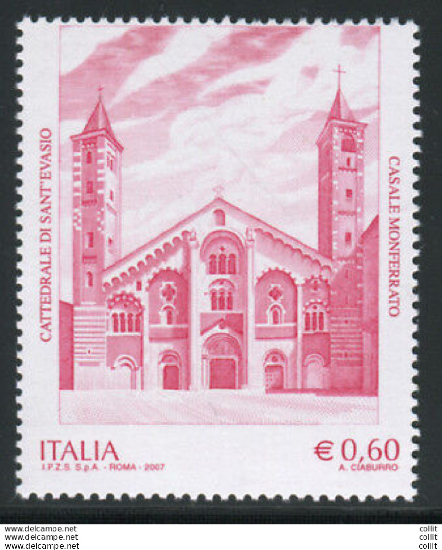 Cattedrale Sant'Evasio Varietà Dentellatura Orizzontale Spostata - Variétés Et Curiosités