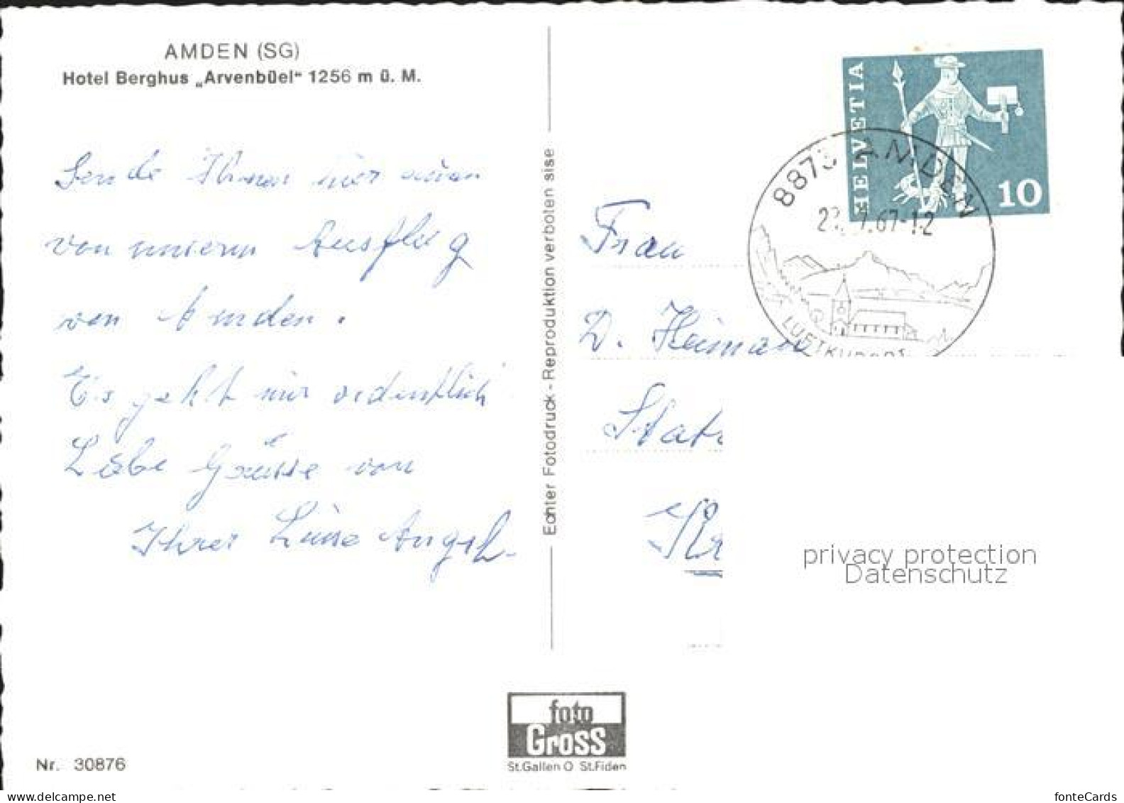 11846957 Amden SG Panorama Berghus Arvenbuehl Betlis - Other & Unclassified