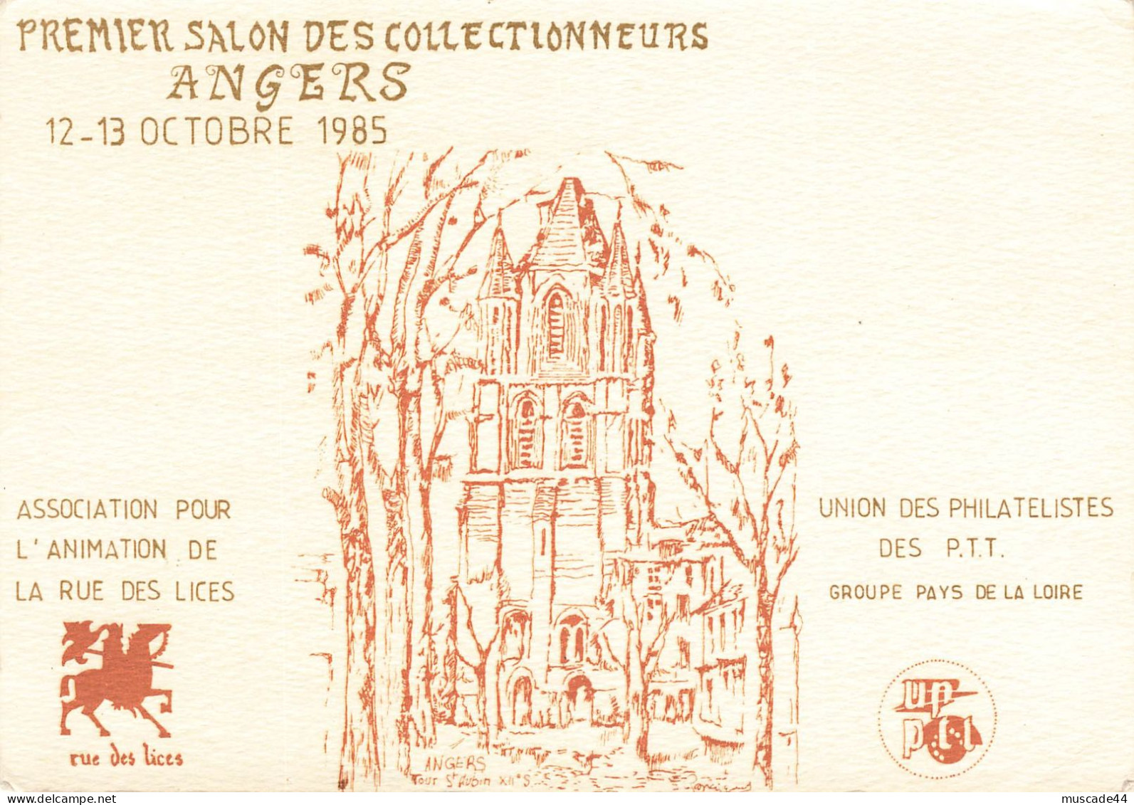 ANGERS - PREMIER SALON DES COLLECTIONNEURS - OCTOBRE 1985 - Angers