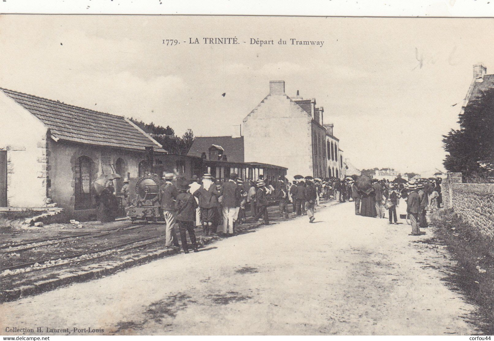 56 - LA TRINITE Sur MER : Départ Du Tramway - Peu Courant. - La Trinite Sur Mer