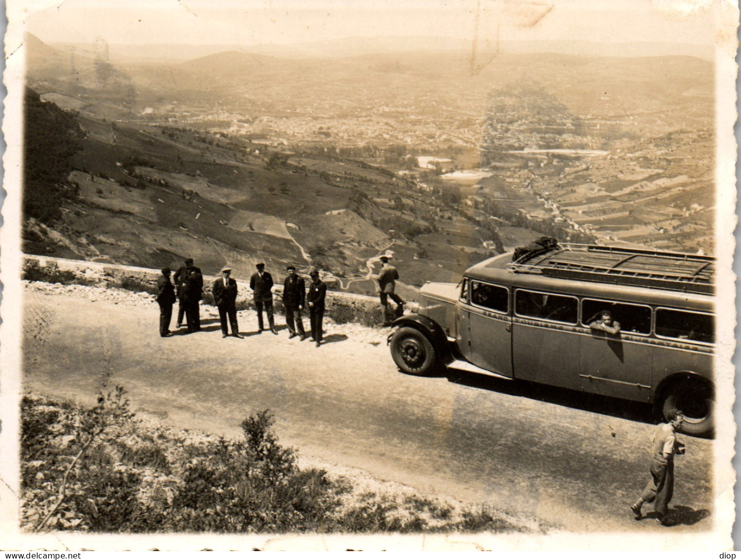 Photographie Photo Vintage Snapshot Amateur Car Autocar Bus &agrave; Situer - Eisenbahnen